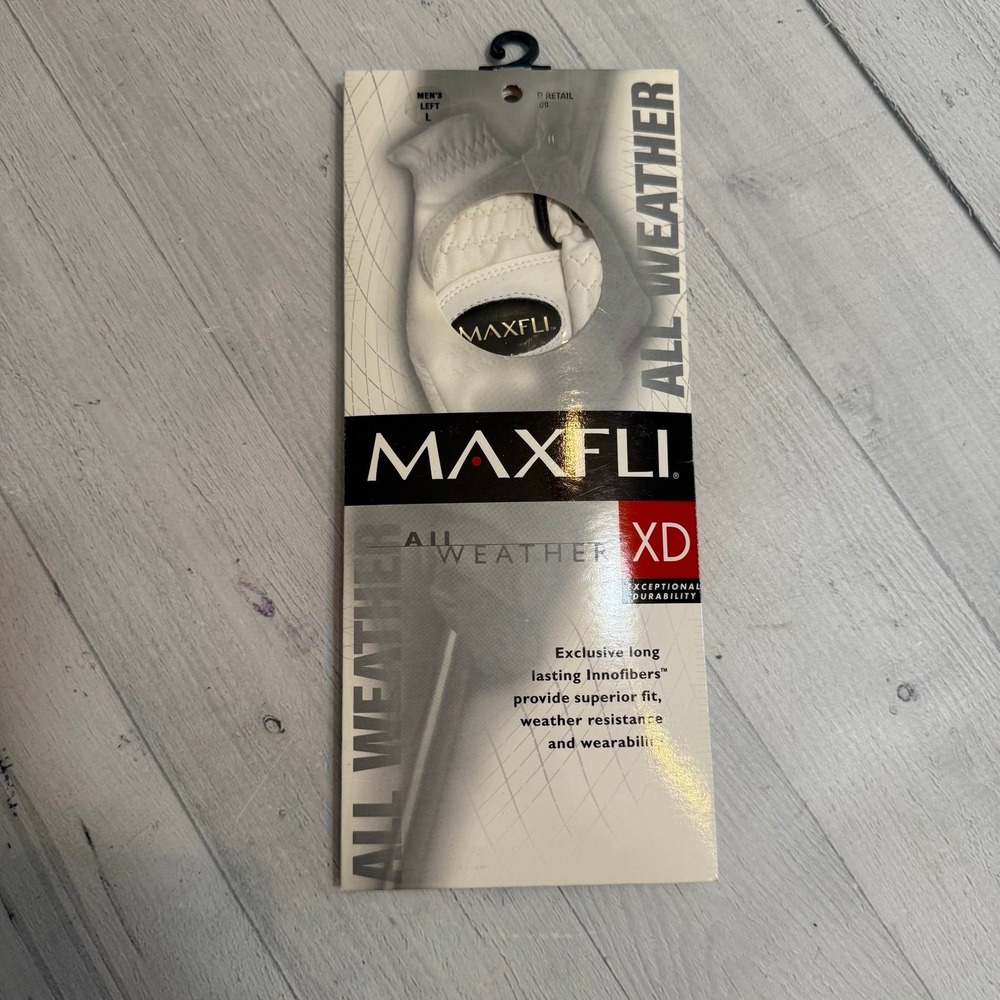 Maxfli XD All‎ Weather Left Handed Regular Golf Glove mens left large NEW